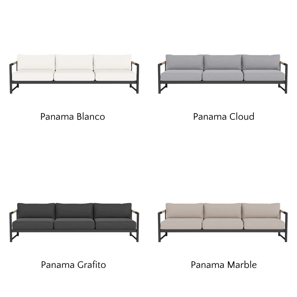 Breeze XL Outdoor 3-Seat Sofa Set - Waterproof Patio Furniture for Garden, Poolside & Backyard Relaxation