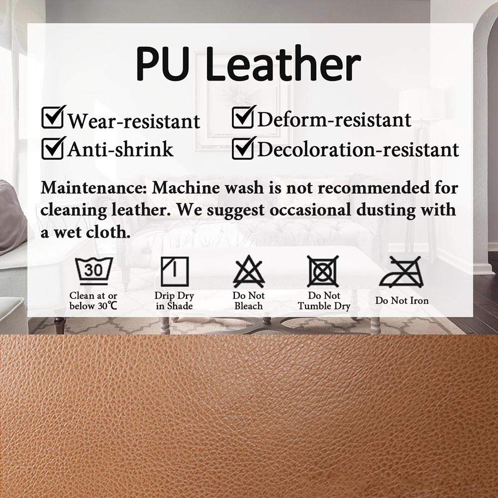 Waterproof PU Leather Bean Bag Cover Without Filling - Gaming Chair Slipcover with Zipper for Indoor & Outdoor Use - Black Sofa Cover for Adults & Kids - Perfect for Living Room, Game Room, Dorm or Patio Furniture