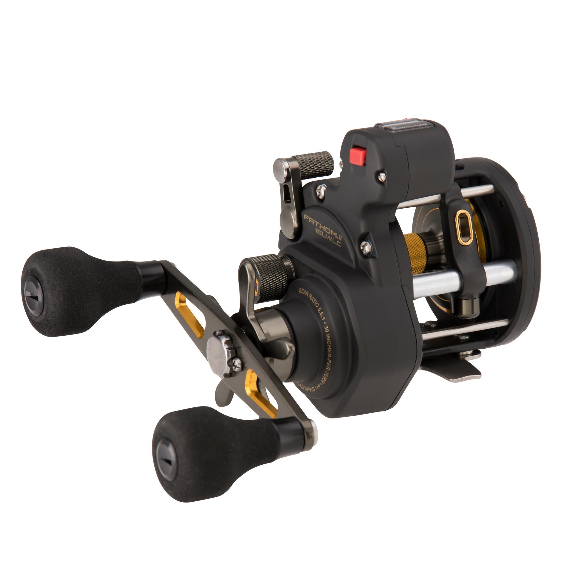 PENN Fathom™ II Level Wind Conventional Fishing Reel - Saltwater & Freshwater Trolling Reel for Offshore & Inshore Fishing