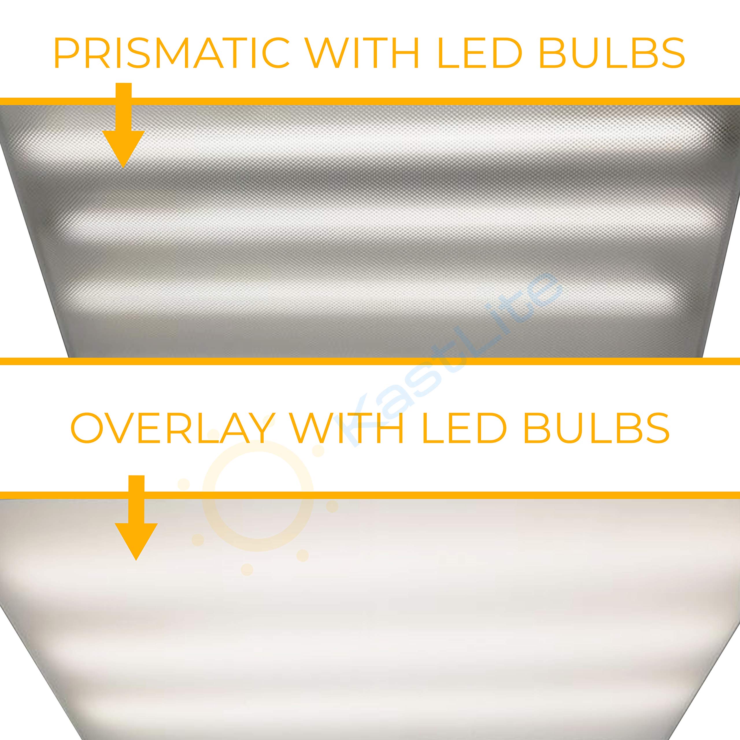 KastLite White Ceiling Light Cover - 9.875