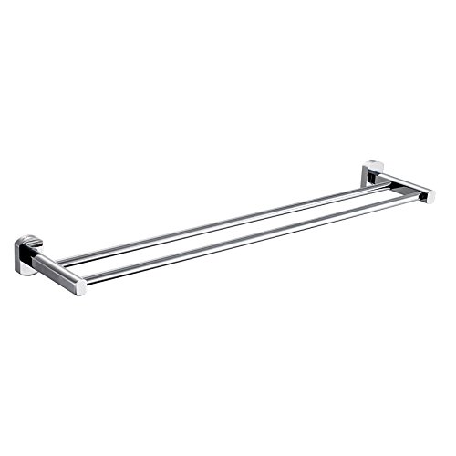 Antique European Wall Mounted Bathroom Towel Rail - Double Pole Towel Rack for Bathroom Hardware & Pendant Storage - Perfect for Vintage & Modern Bathrooms, Spas, and Guest Rooms