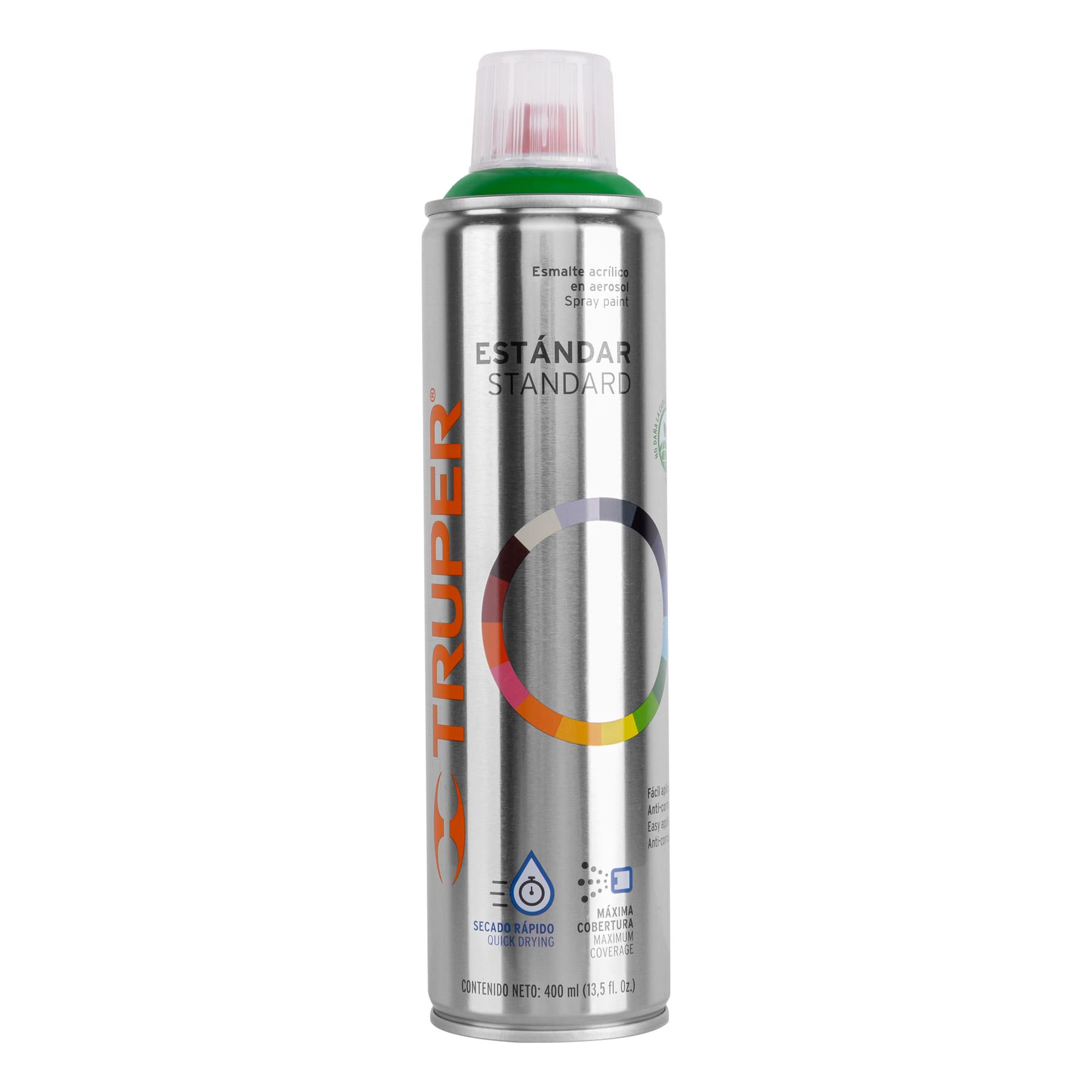 Eco-Friendly Green Acrylic Enamel Spray Paint for DIY Crafts, Home Decor & Automotive Touch-Ups | Non-Toxic Quick-Drying Formula