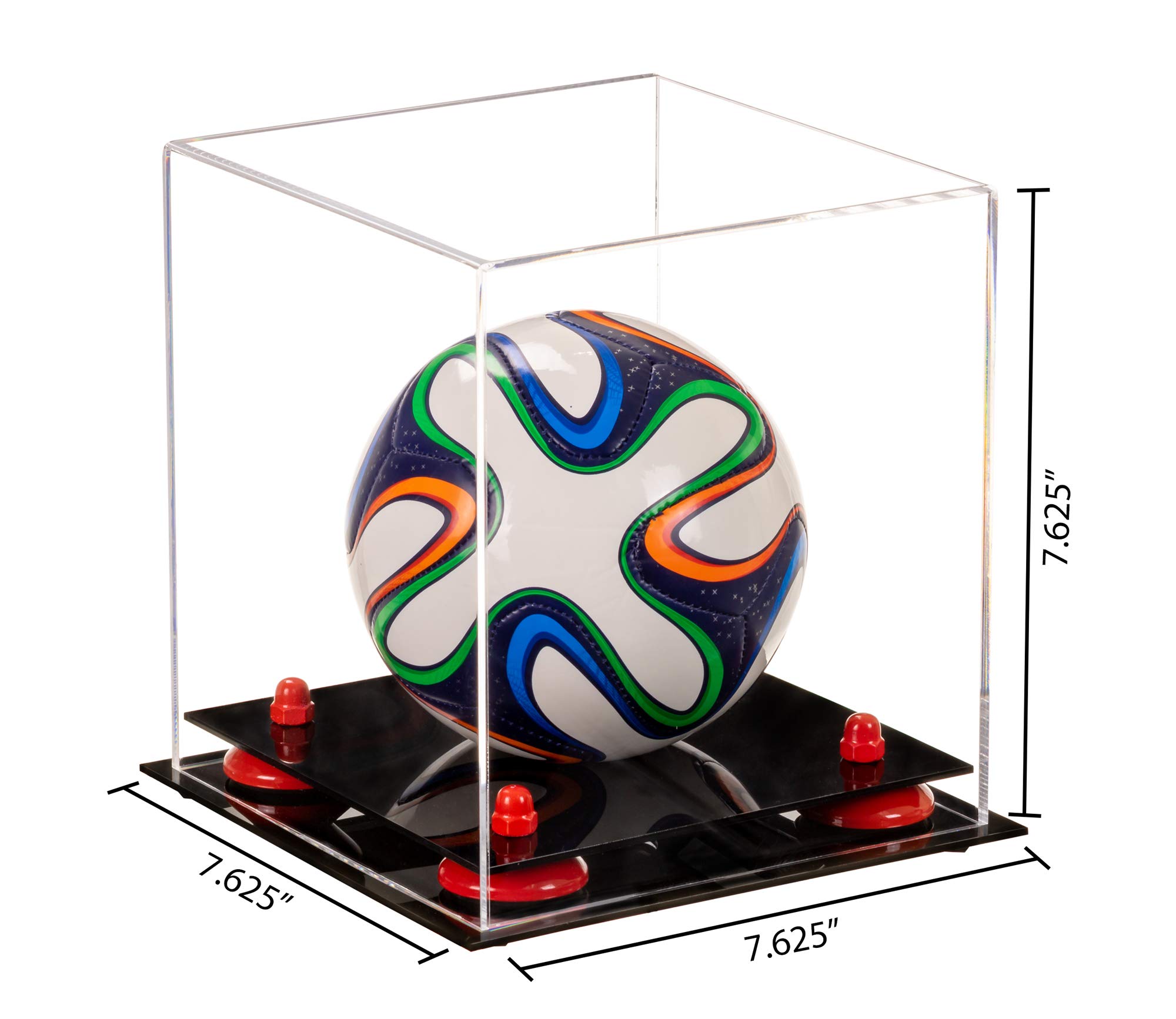 Acrylic Mini Soccer Ball Display Case - Perfect for Collectibles, Miniature Sports Memorabilia & Home Decor