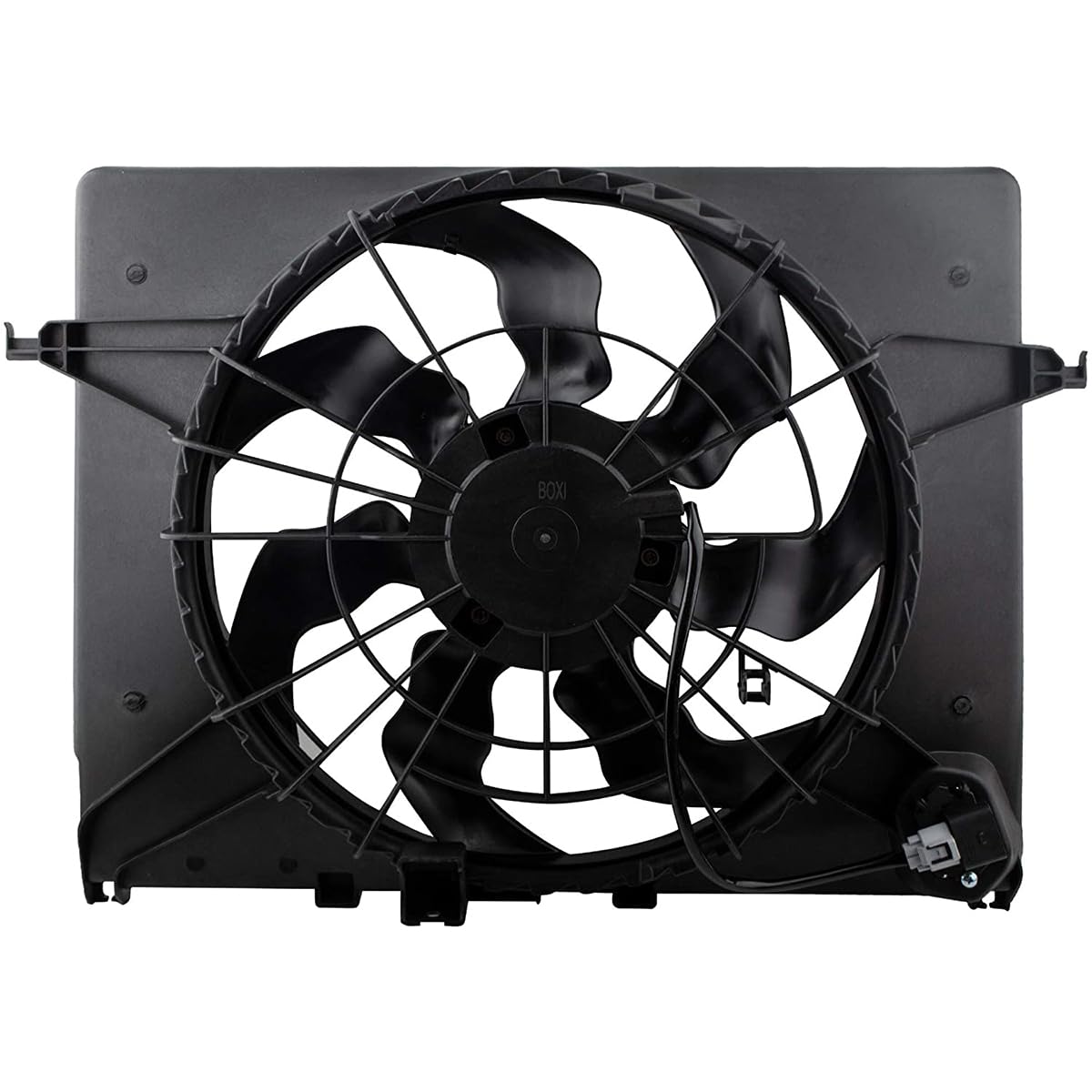 621-477 Engine Radiator Cooling Fan with Resistor & Shroud Assembly for Hyundai Sonata 2011-2013, Kia Optima 2012-2013 2.4L L4 - KI3115136 253803R170 253803R610 - Perfect for Engine Overheating Prevention & Cooling System Repair