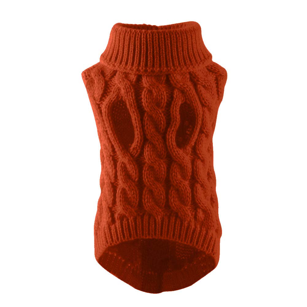 Academyus Pet Dog & Cat Sweater - Warm Knit Winter Clothes for Small Breeds Like Chihuahuas | Cozy Outfit for Cold Weather Walks & Indoor Comfort