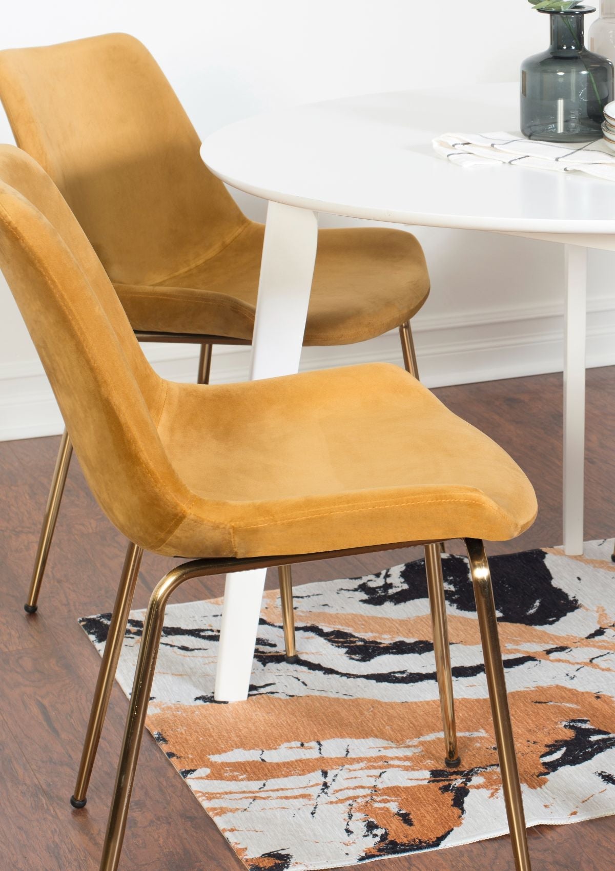 Roundhill Furniture Aufurr 3-Piece Modern Dining Set - 36