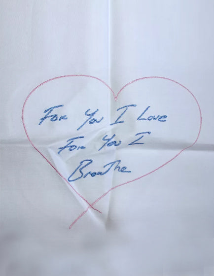 Tracey Emin 'For You I Love For You I Breathe' Art Print - Romantic Wall Decor for Bedroom, Living Room & Office