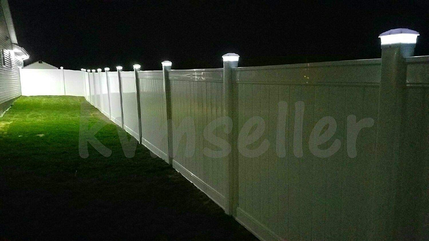 8 Pack Solar Powered Copper Outdoor Garden Lights - Waterproof LED Pathway, Deck, Patio & Fence Post Lighting for Yard, Lawn & Driveway (PL244A, 2 SMD LED) - Perfect for Landscape, Walkway & Backyard Decor