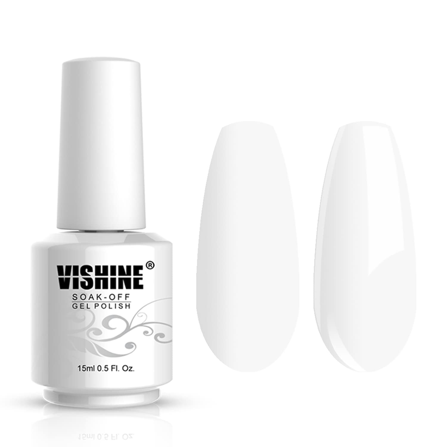 Vishine Professional UV LED Nail Lamp & Gel Polish Kit - 4 Long-Lasting Colors for Salon-Quality Manicures at Home (C183) | Perfect for DIY Nail Art, Gel Extensions & French Manicures