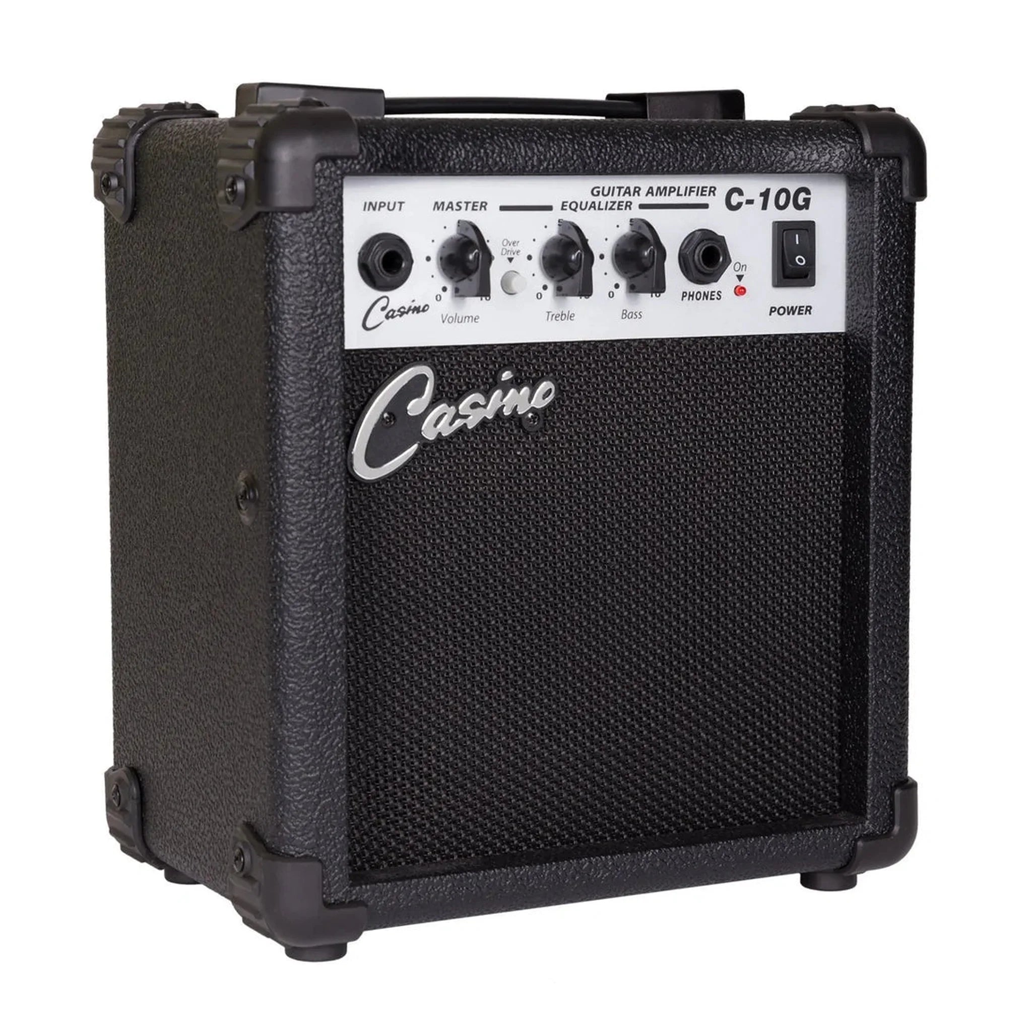 10 Watt Portable Guitar Amplifier for Practice & Small Gigs - Compact Casino Amp for Electric & Acoustic Guitars (Home, Studio, Travel)
