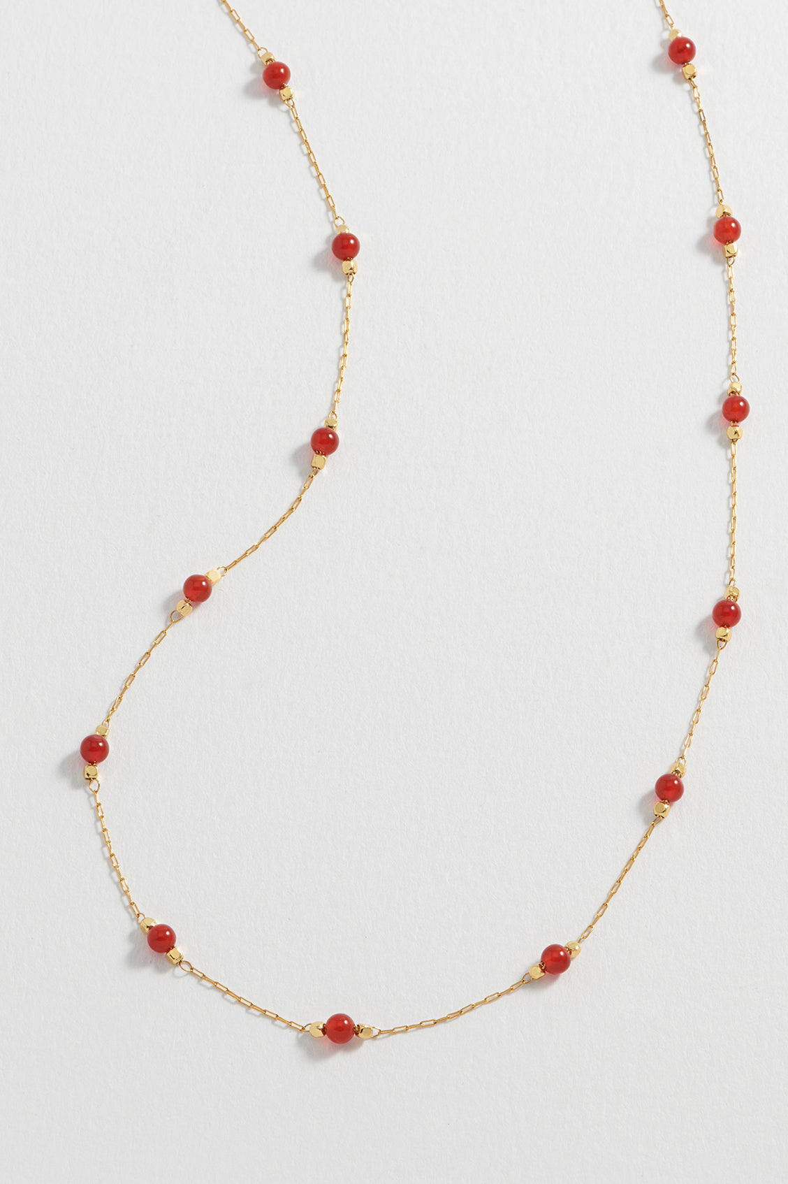 Healing Red Agate Gemstone Beaded Necklace for Women - Natural Stone Jewelry for Stress Relief & Positive Energy - Perfect for Meditation, Yoga & Spiritual Healing