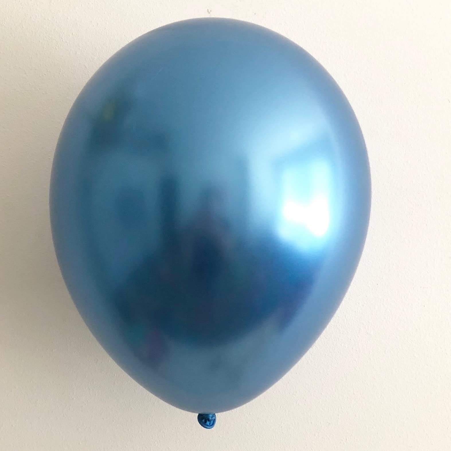 60pcs Metallic Blue Balloons 10 Inch - Chrome Blue Latex Balloons for Birthday Party, Baby Shower, Wedding Decorations | Balloon Garland Kit & Arch Supplies | Perfect for Indoor & Outdoor Party Decor