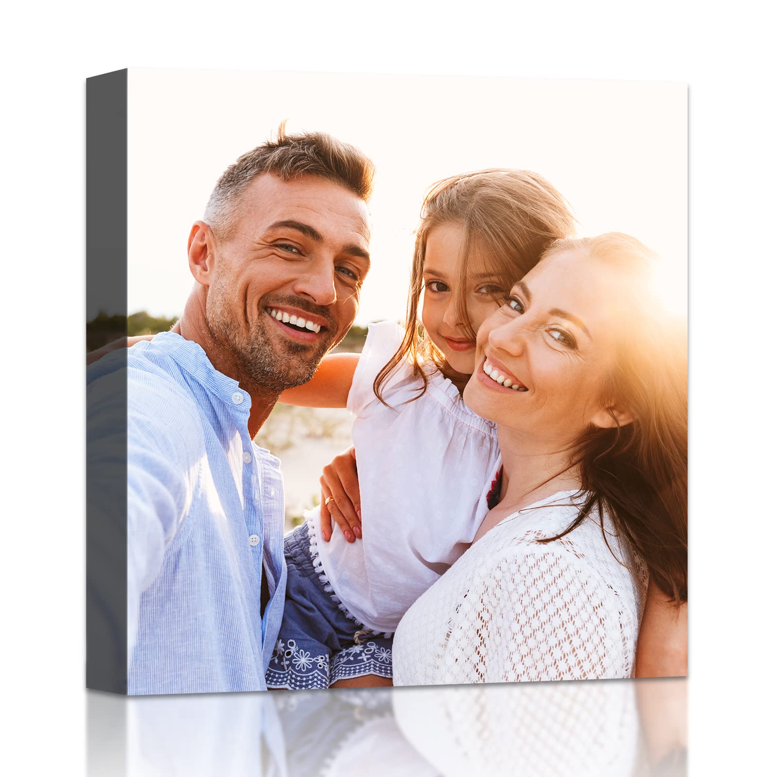 SHEST Custom Photo to Canvas Print - Personalized Wall Art for Birthday Decor, Home & Office Decor - Perfect Gift Idea (10''x10'') - Ideal for Living Room, Bedroom & Party Decorations