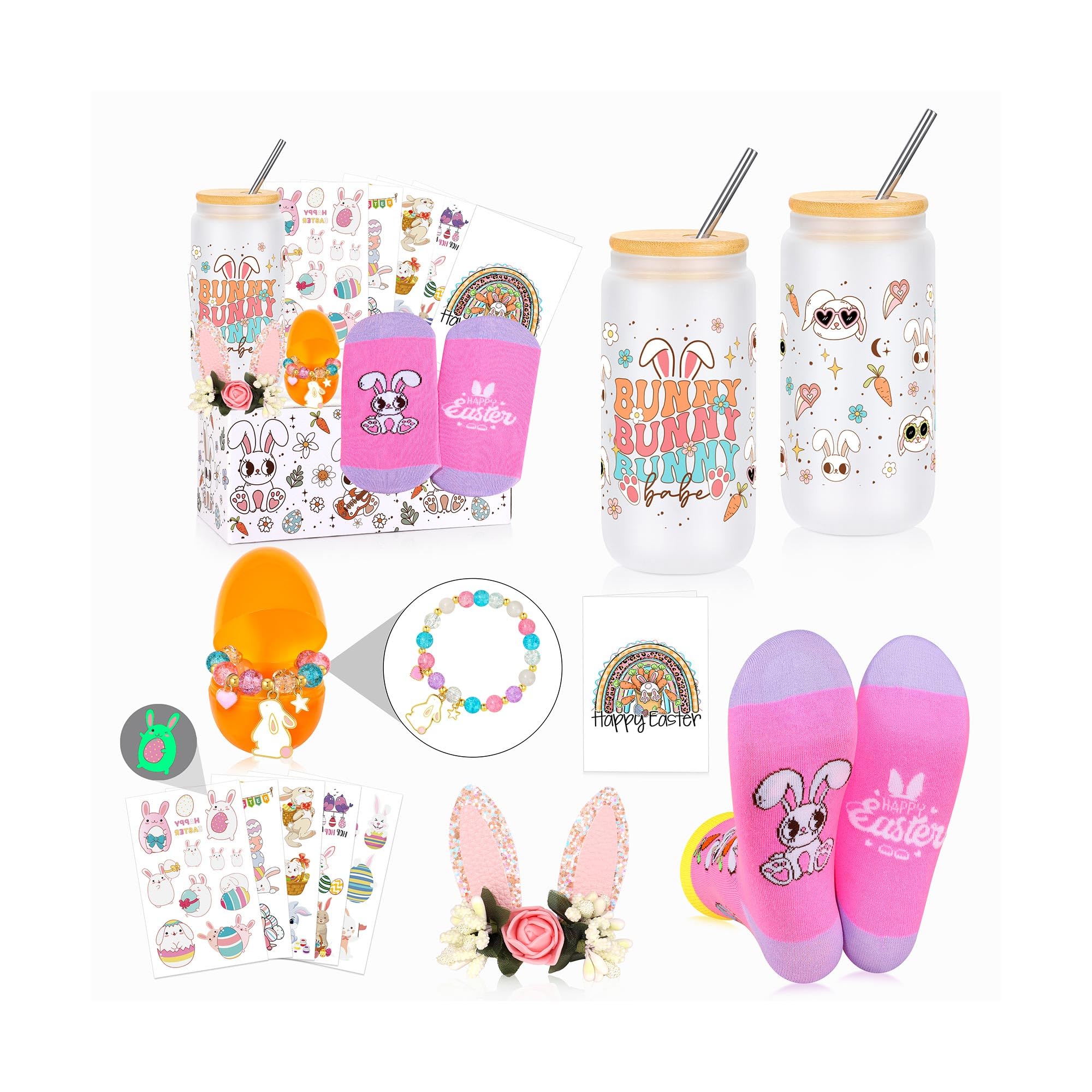 Best Easter Gifts for Girls & Teens - 6-Piece Easter Basket Stuffers Set for Daughter, Granddaughter, Niece | Perfect for Easter Celebrations, Birthday Presents & Special Occasions
