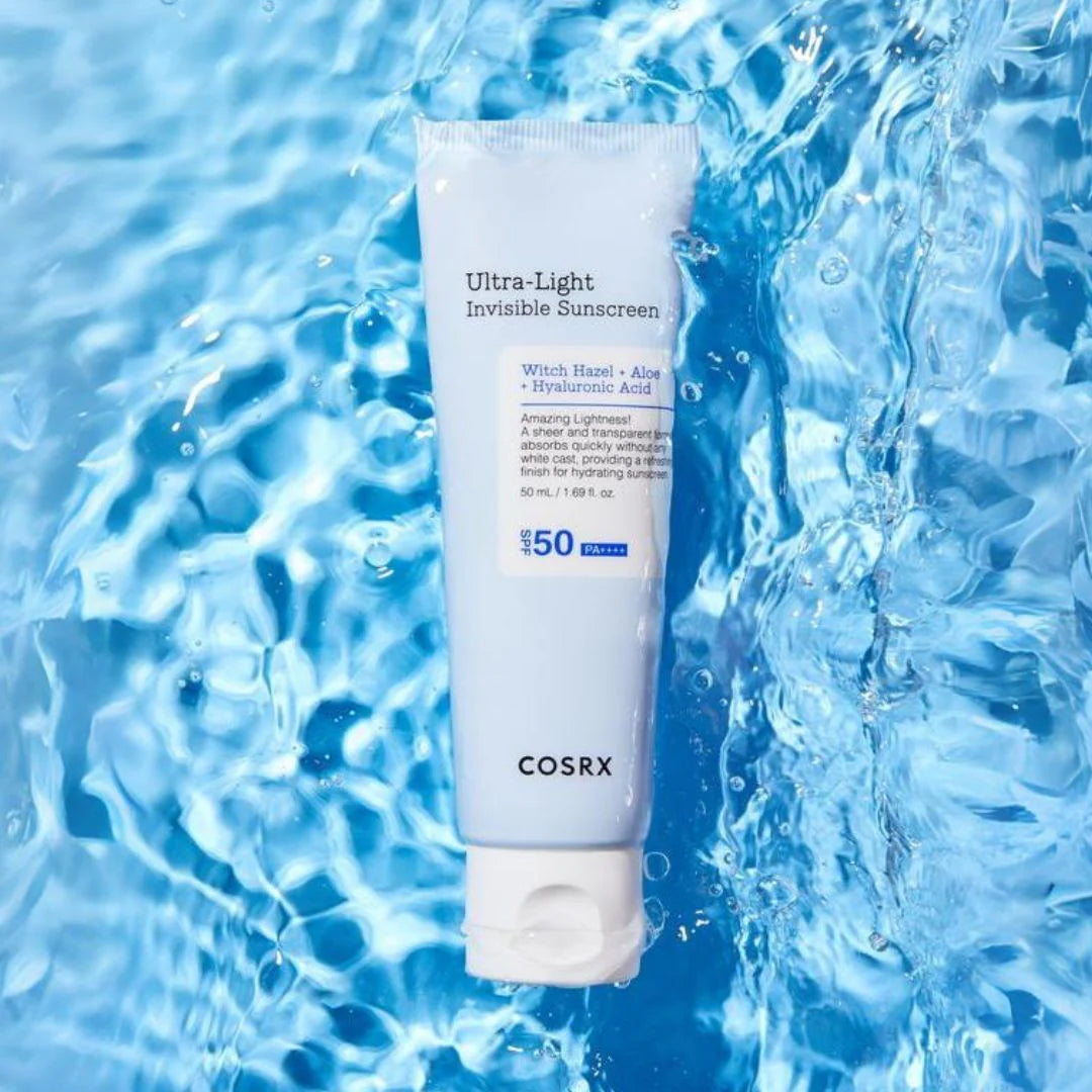 COSRX Ultra Light Invisible Sunscreen SPF50+ PA++++ 50ml - Oil-Free, Non-Greasy Facial Sunscreen for Daily Protection - Perfect for Outdoor Activities, Beach & Travel