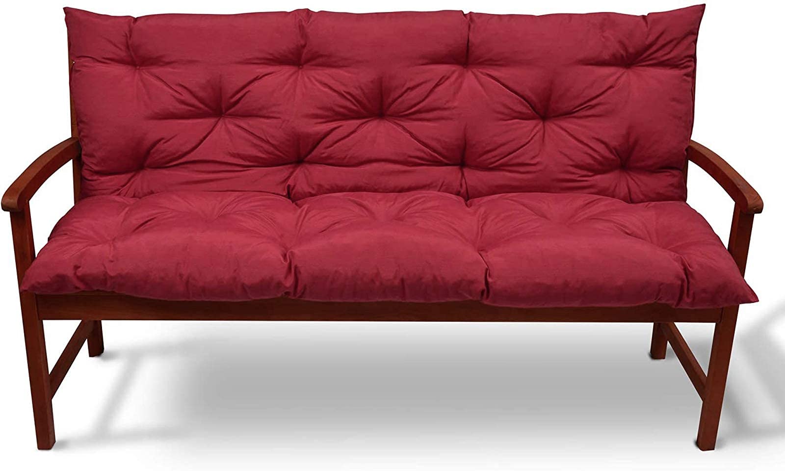 **Premium Waterproof Outdoor Bench Cushion – Replacement Pad for 2-3 Seater Garden Swing, Patio Lounger & Recliners – Non-Slip, Red (150x50x10cm) – Perfect for Backyard, Deck & Poolside Relaxation**