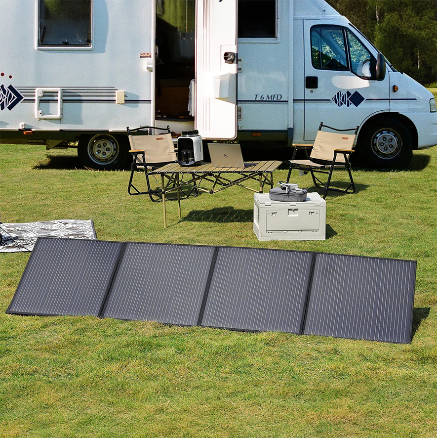 Zendure 200W Portable Solar Panel for Camping, RV & Outdoor Power - High Efficiency Foldable Solar Charger with USB-C & DC Outputs