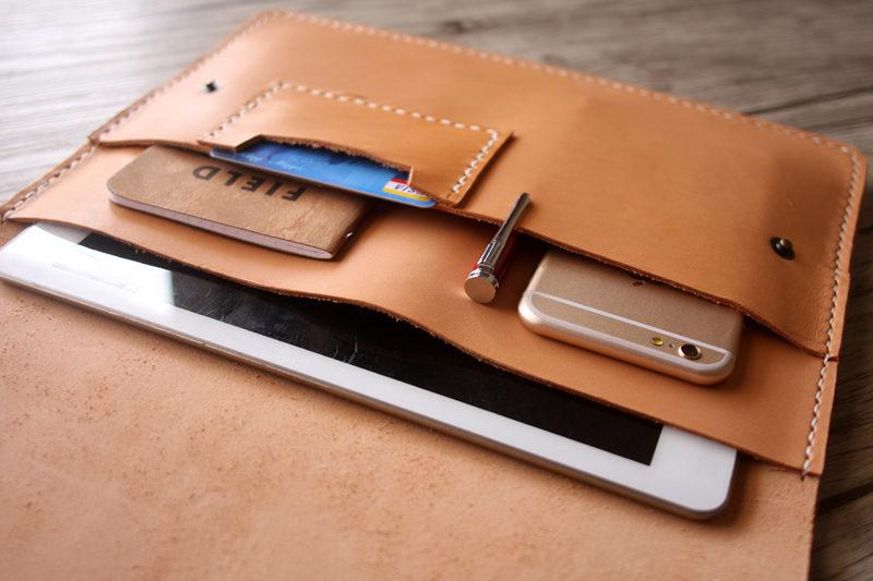 Premium Genuine Leather 13 Inch Laptop Sleeve Case for Lenovo - Protective Cover for Yoga, ThinkPad, IdeaPad - Perfect for Office, Travel & School