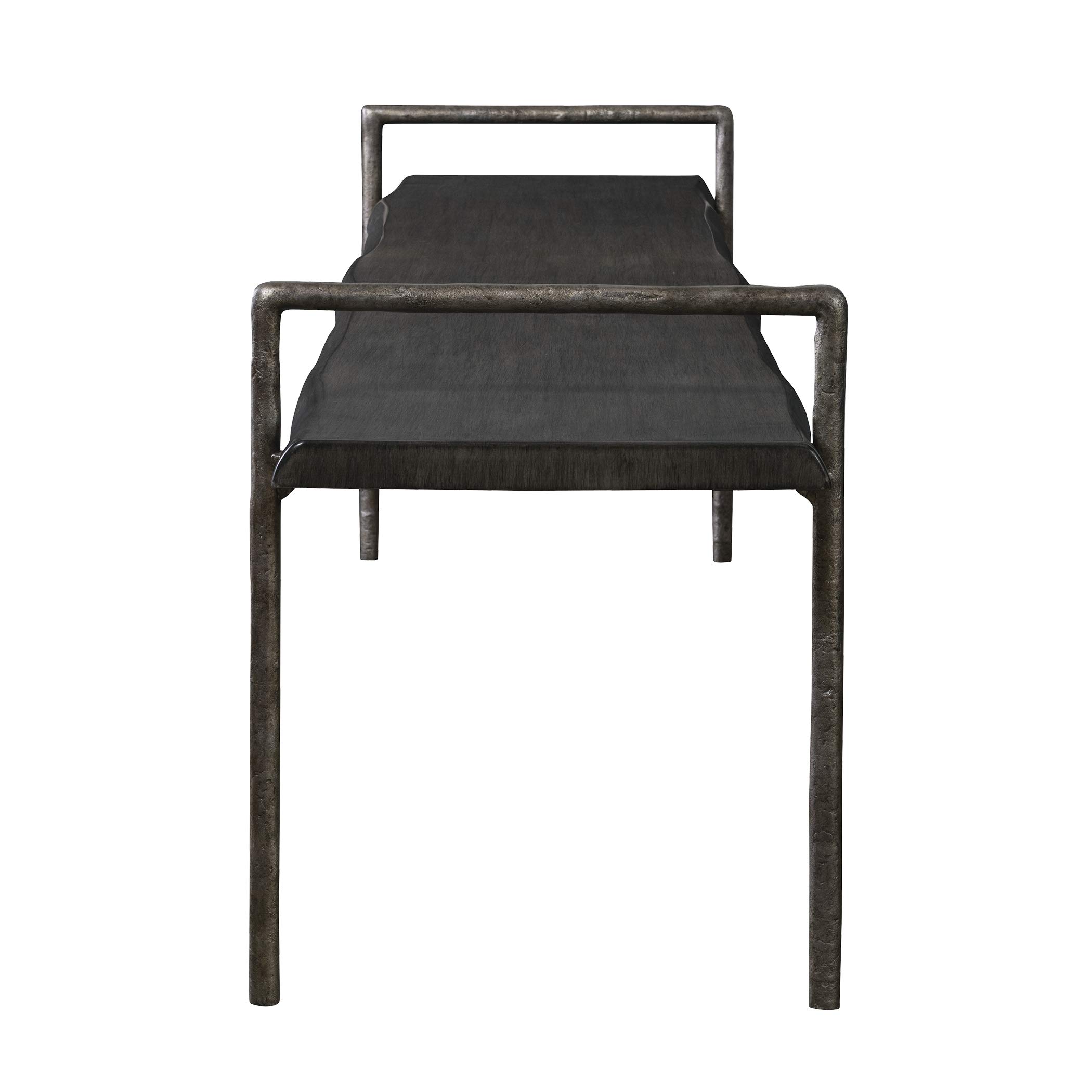 Chandos Solid Wood Bench - Handcrafted Rustic Wooden Bench for Indoor & Outdoor Use - Perfect for Patio, Garden, Porch, and Entryway Decor