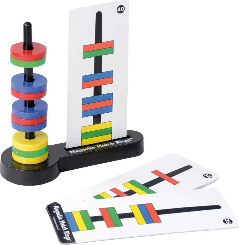 Floating Rings Magnetic Building Blocks Set - STEM Educational Toys for Kids, Creative Construction Games - Perfect for Indoor Play, Classroom Activities & Family Bonding Time