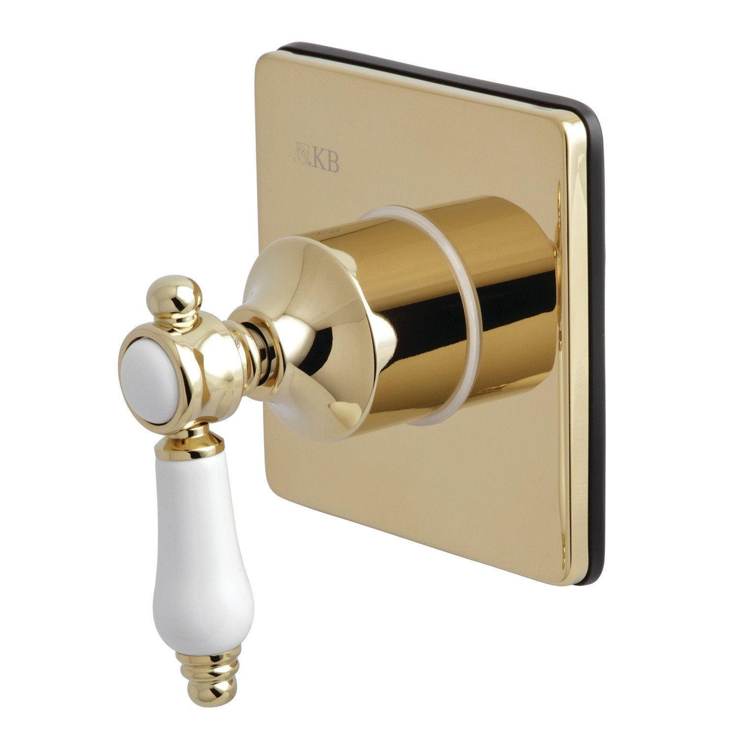 Bel Air Single Handle 3-Way Diverter Valve with Square Trim Kit - Perfect for Shower, Bathtub, and Sink Faucet Installations