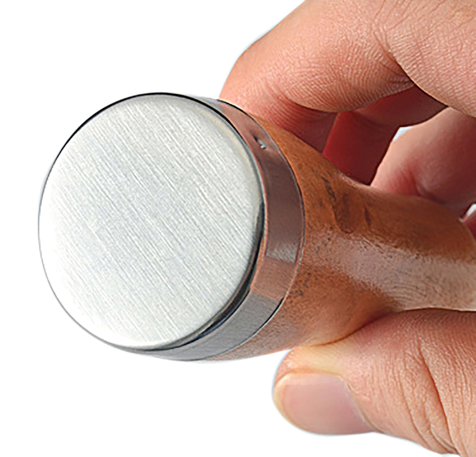 Stainless Steel Ice Crusher with Wood Handle - 8.5 Inch Ice Pick for Breaking Ice at Home, Bar, and Cocktail Making - Perfect for Margaritas, Iced Coffee, and Party Drinks (1 Piece)