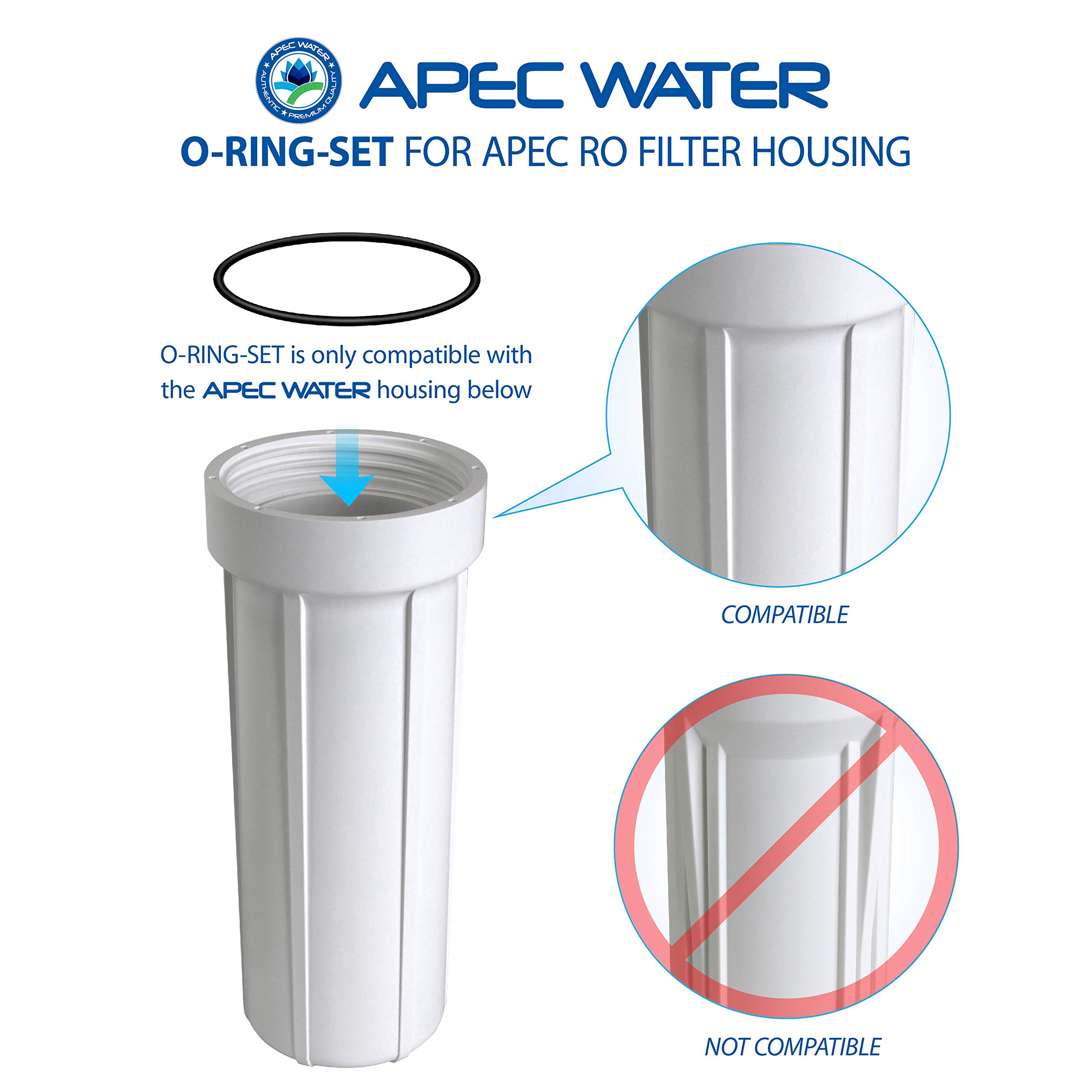 APEC FILTER-MAX-ESPH 75 GPD Complete Replacement Filter Set for ESSENCE Series Alkaline Reverse Osmosis Water Filter System - Includes 3 Pcs 3.5