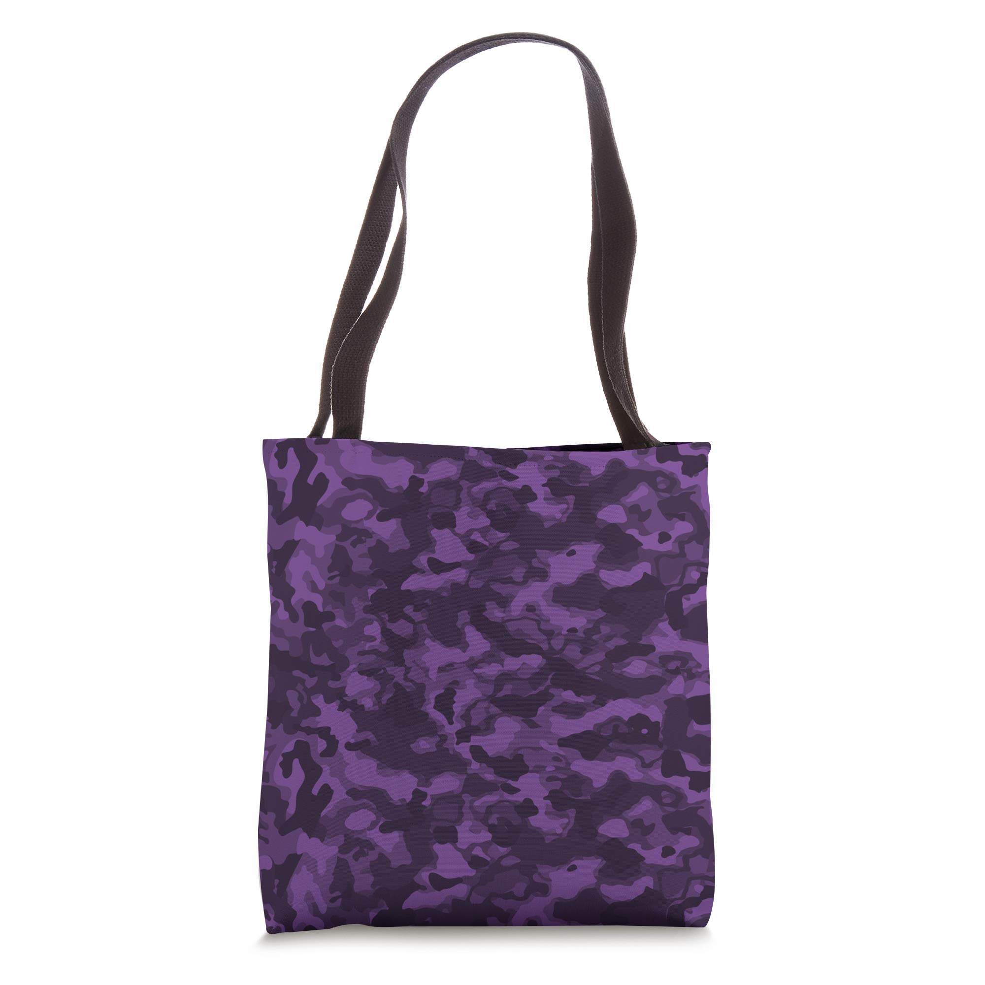 Stylish Purple Camo Tote Bag for Women - Waterproof & Durable Shopping Beach Bag - Perfect for Groceries, Gym, Travel & Daily Use