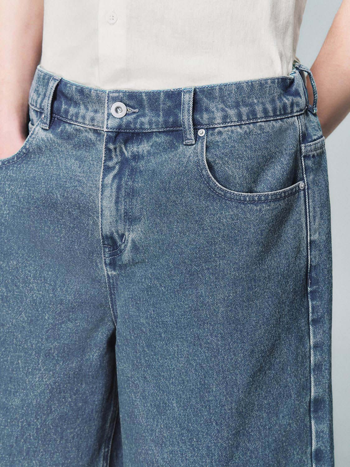 Stylish Women's Denim Shorts UMM850041 - High Waist Distressed Denim Shorts for Summer, Casual Outfits & Beach Wear