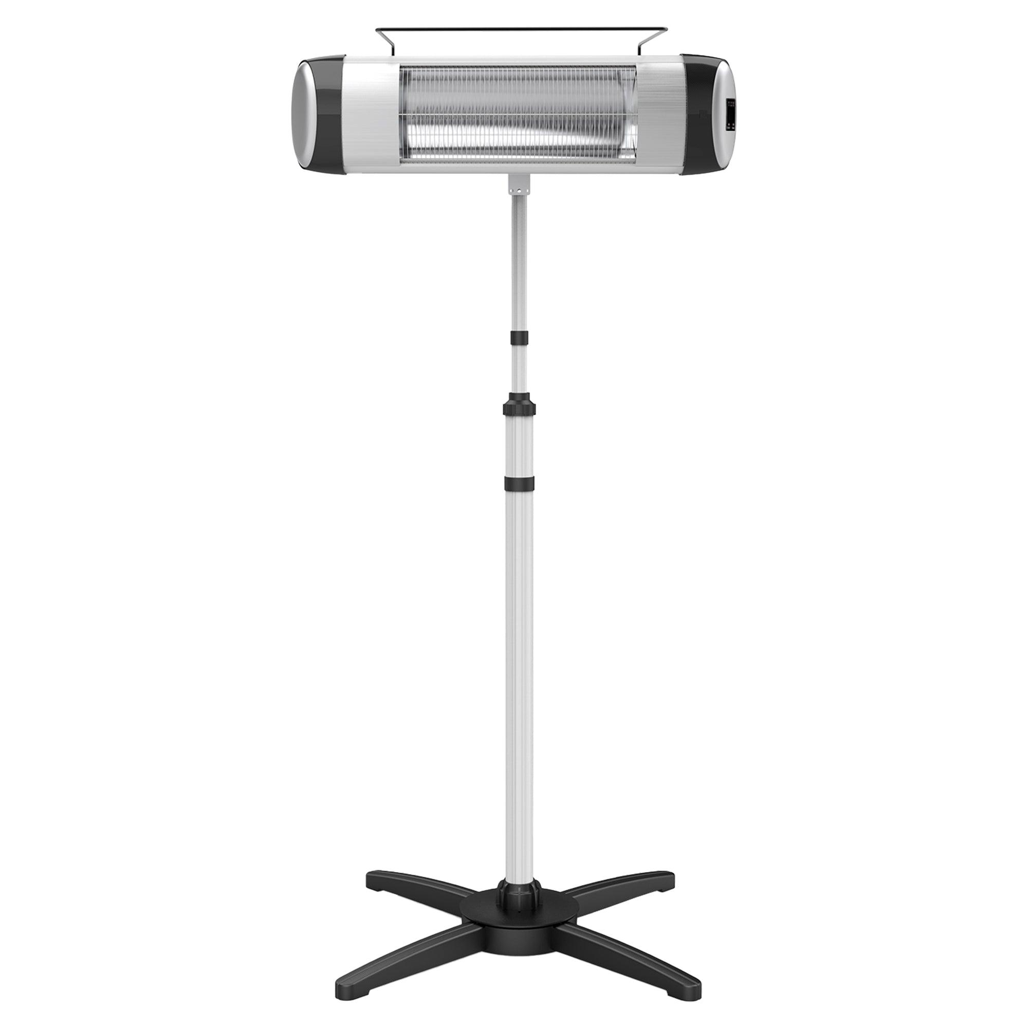 1500W Infrared Patio Heater with Remote Control - Outdoor/Indoor Standing Electric Thermostat Heater for Porch, Garden & Deck - Perfect for Cold Weather & Entertaining Guests
