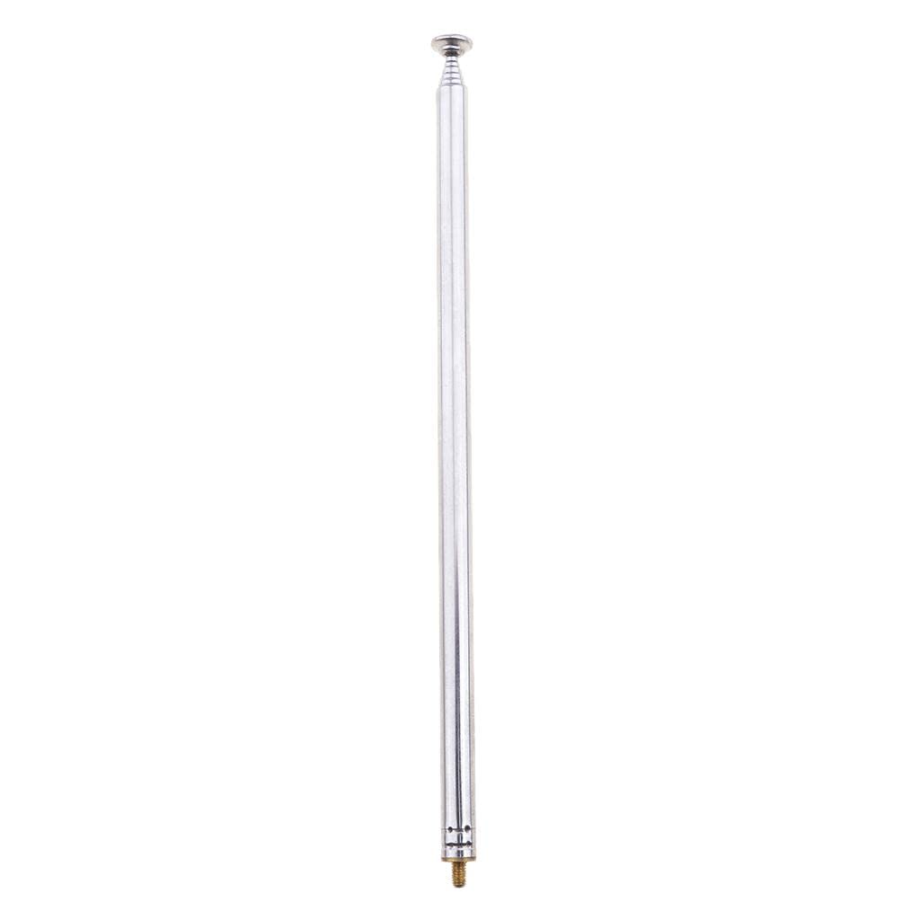 MYADDICTION 7-Section Telescopic Antenna with M3 Male Thread - Extendable FM/AM Radio Antenna for Portable Radios, TVs, and Ham Radios - Perfect for Emergency Kits, Camping, and Outdoor Adventures
