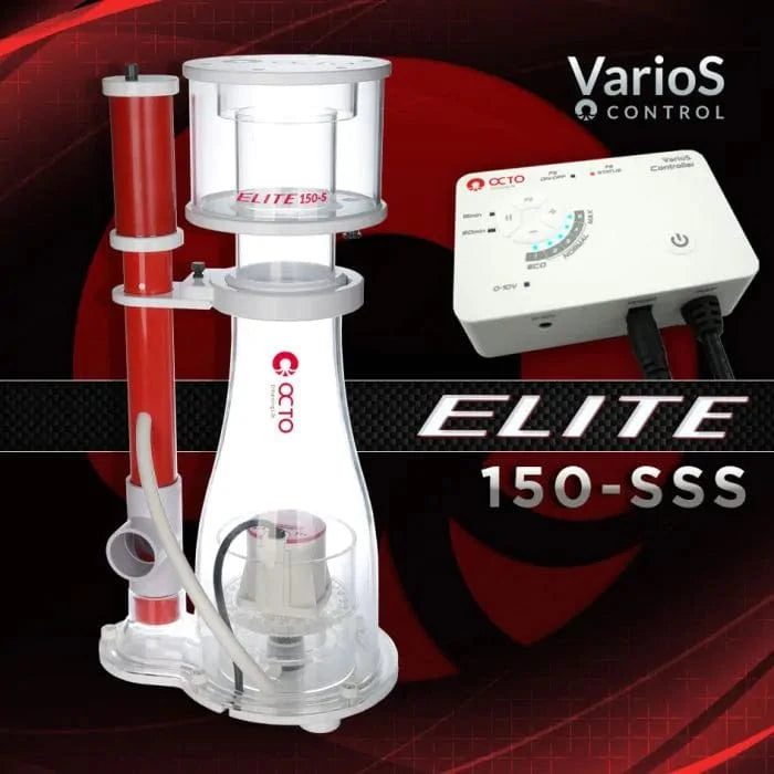 Elite 150SSS Space-Saving Super Cone Protein Skimmer for Saltwater Aquariums - Efficient Marine Tank Filtration for Reef & Fish Tanks