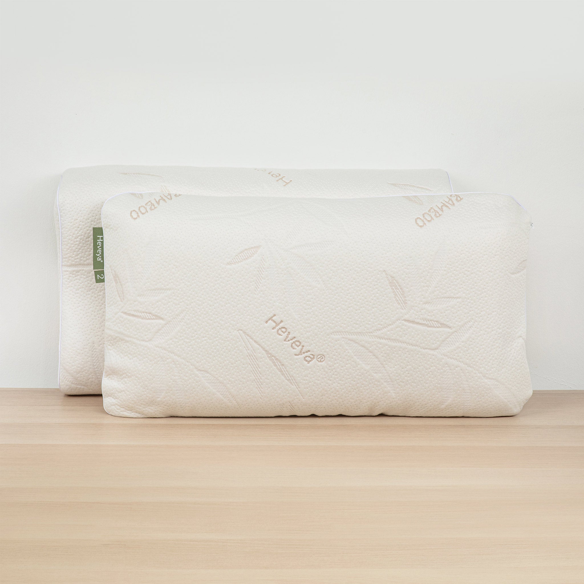 Heveya® Natural Latex Pillow Bundle - Organic, Hypoallergenic & Supportive for Side, Back & Stomach Sleepers - Perfect for Allergy Relief & Neck Pain
