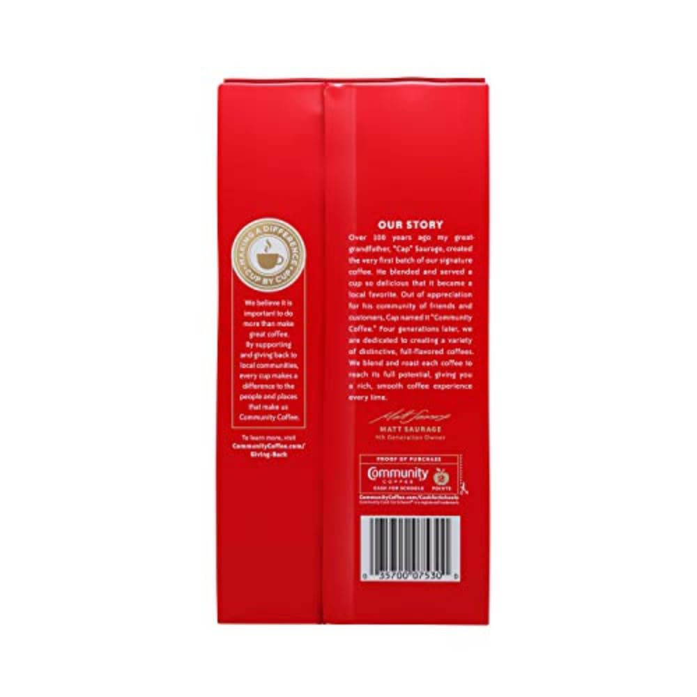 Community Coffee Medium Roast Ground Coffee - 23oz Vacuum Sealed Bag (Pack of 1) | Rich & Smooth Flavor for Home Brewing, Office Use & Gifts