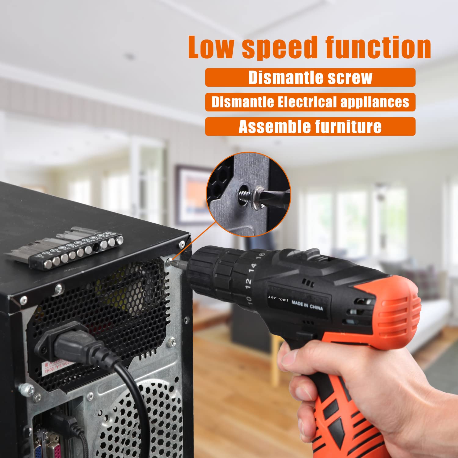 LETTON 16.8V Cordless Drill & Power Tool Combo Kit with 60pc Accessories - Professional Home Repair Tool Set for DIY Projects, Woodworking & Construction Work