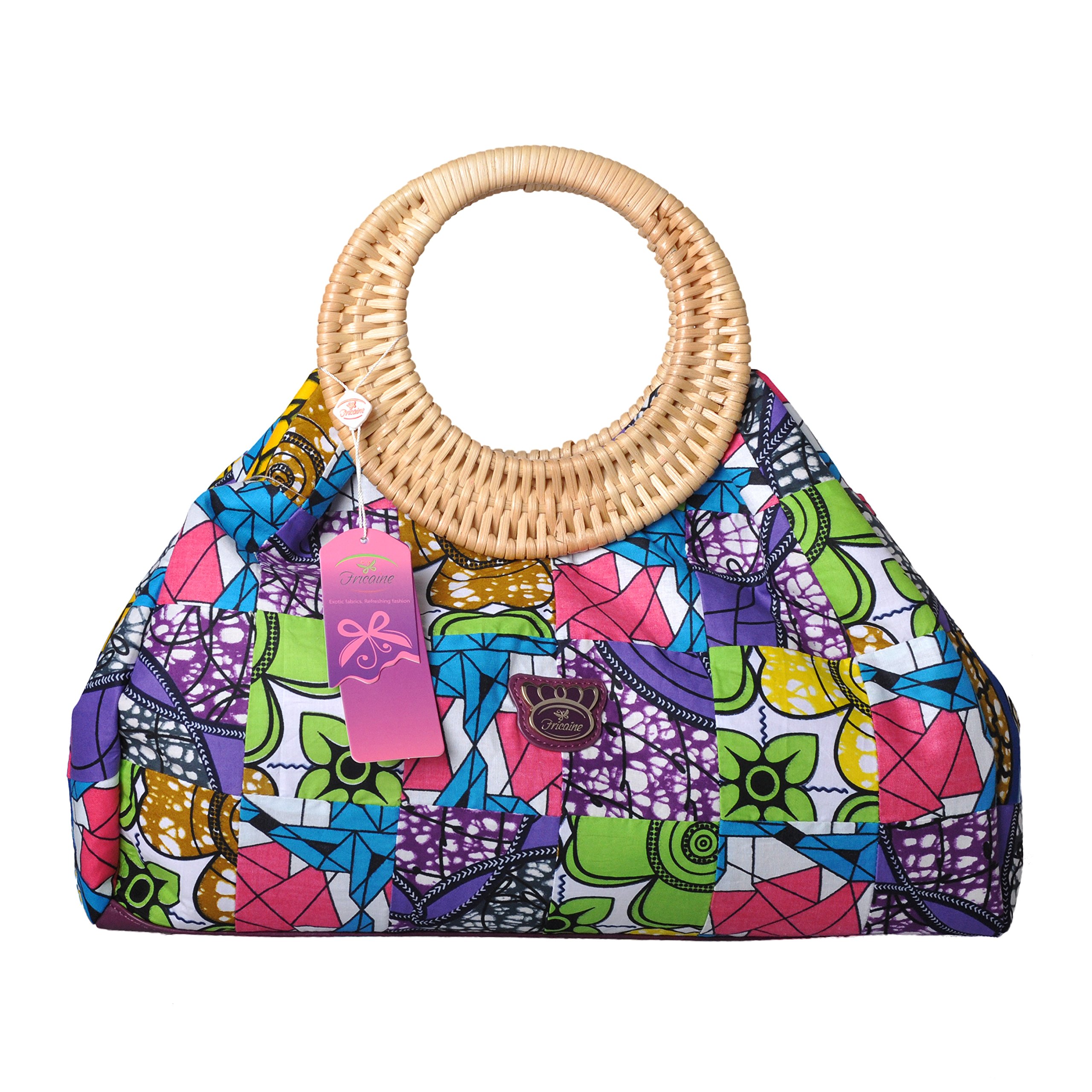 Stylish Rattan Handle Woven Tote Bag for Women - Eco-Friendly Beach Bag, Grocery Shopping & Everyday Use