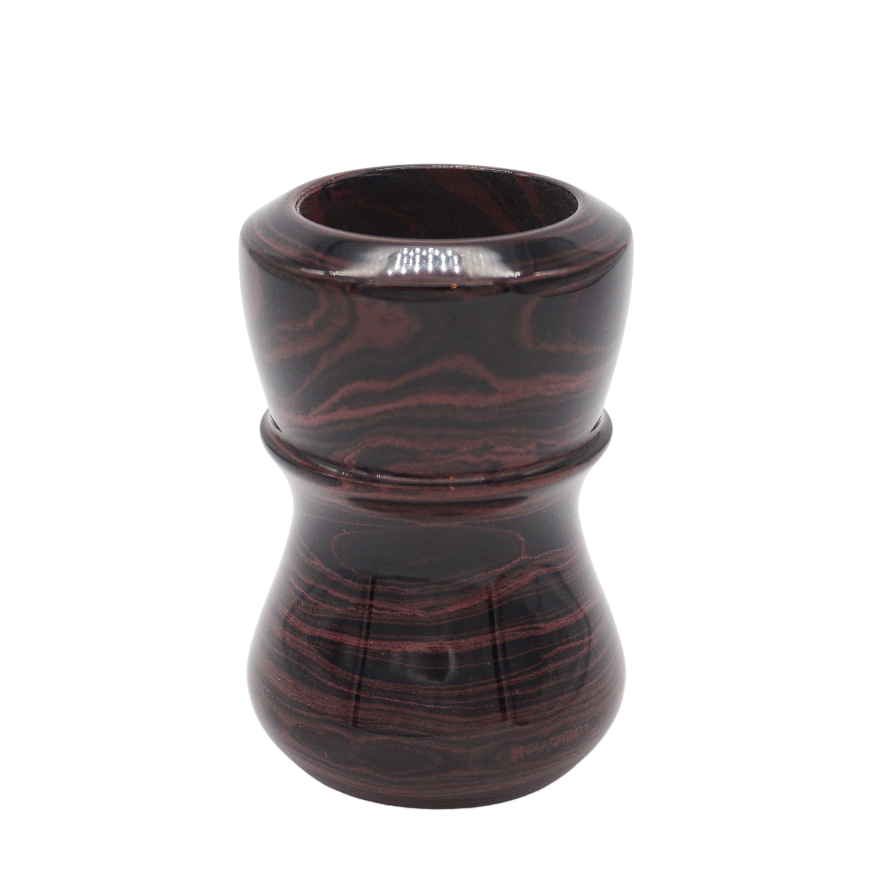 Premium Handcrafted Raspberry Ebonite Shaving Brush Handle - Fits 24mm & 26mm Knots - Perfect for Wet Shaving & Grooming Gifts