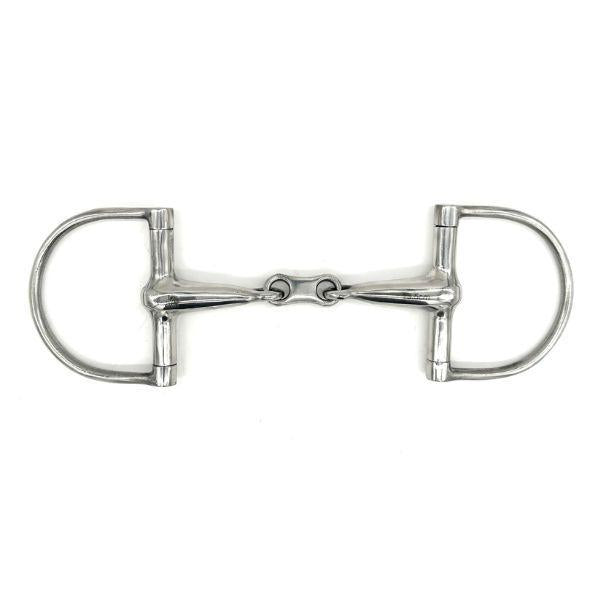 Jake Adams Hollow Mouth French Link Dee Bit - Premium Horse Bit for Dressage & Show Jumping - Perfect for Training & Competition Use