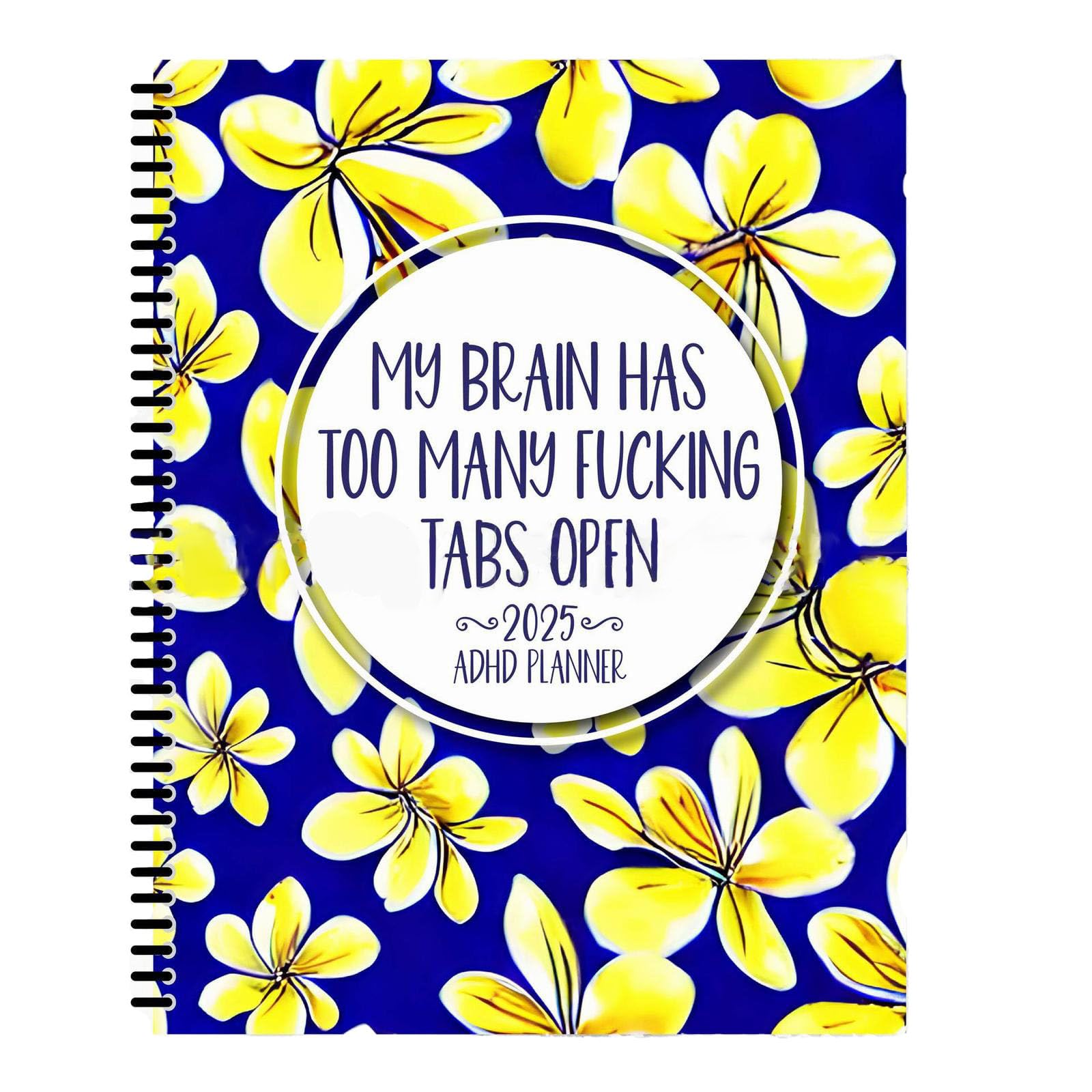 2025 iCODOD Funny & Motivational Adult Daily Planner - Refillable 5x8 Inch Hyperactivity Organizer with Document Pockets (One Size) - Perfect for Work, School & Personal Goal Tracking
