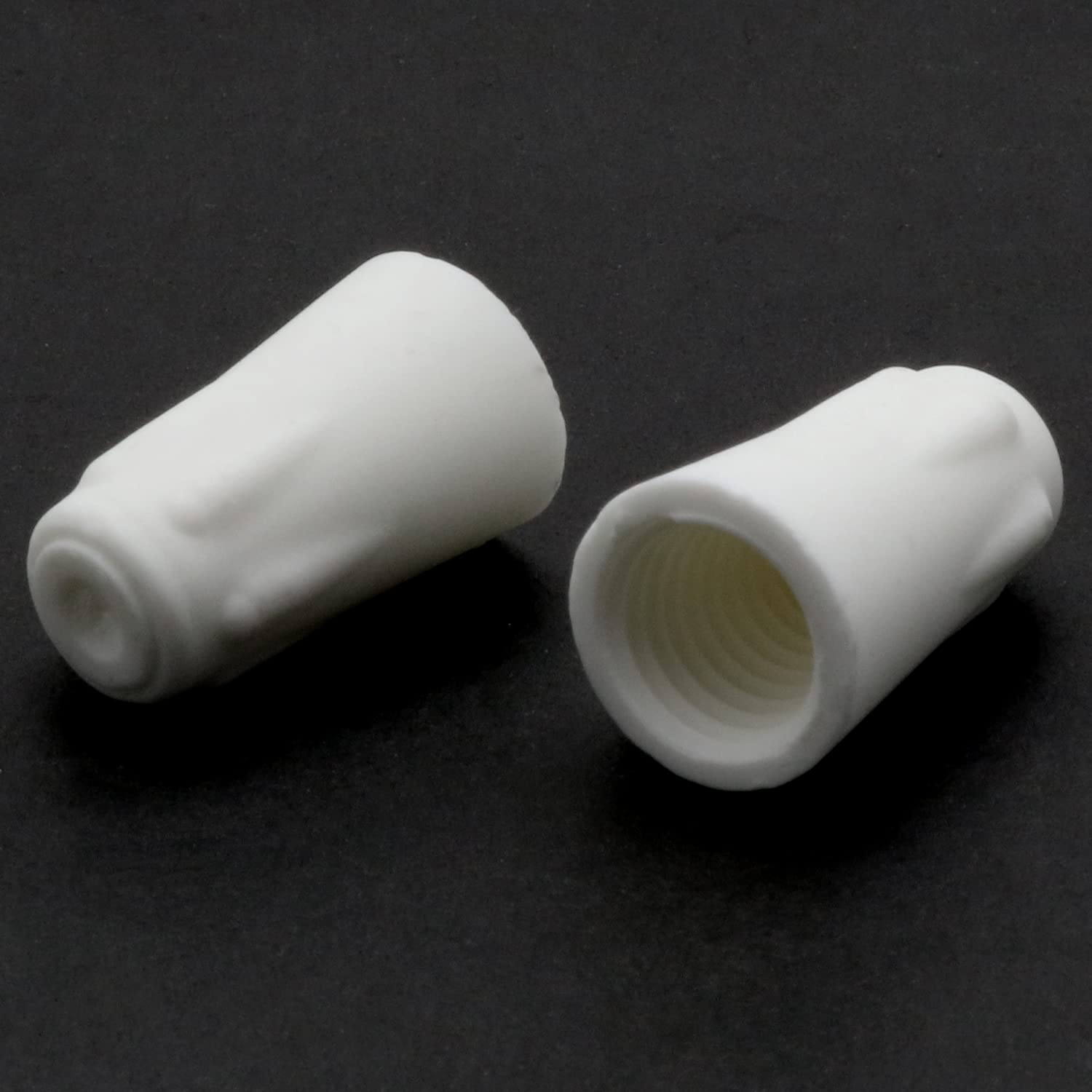 12pcs Large Size 18-8 AWG High Heat Ceramic Twist Caps - White Easy-Twist Ceramic Wire Connectors for Electrical Wiring, DIY Projects & Home Repairs