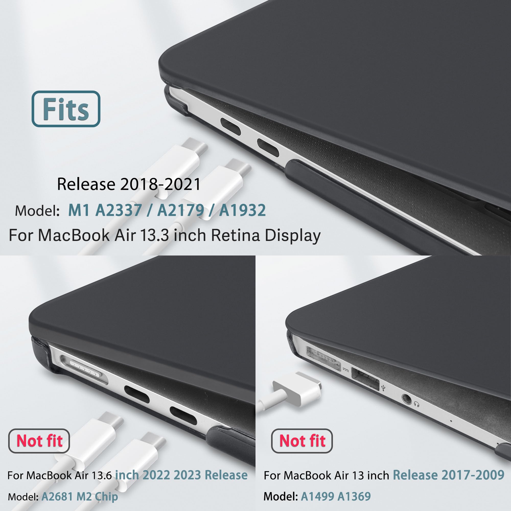 May Chen MacBook Air 13 Inch Case (2020 2019 2018 Release) - Slim Hard Plastic Protective Shell Cover Compatible with MacBook Air 13