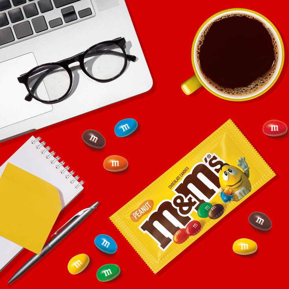 M&M'S Milk Chocolate Candy Bulk Pack - 48 Count, 1.74 oz Bags (83.52 oz Total) | Party Favors, Halloween Treats, Office Snacks & Movie Night Candy