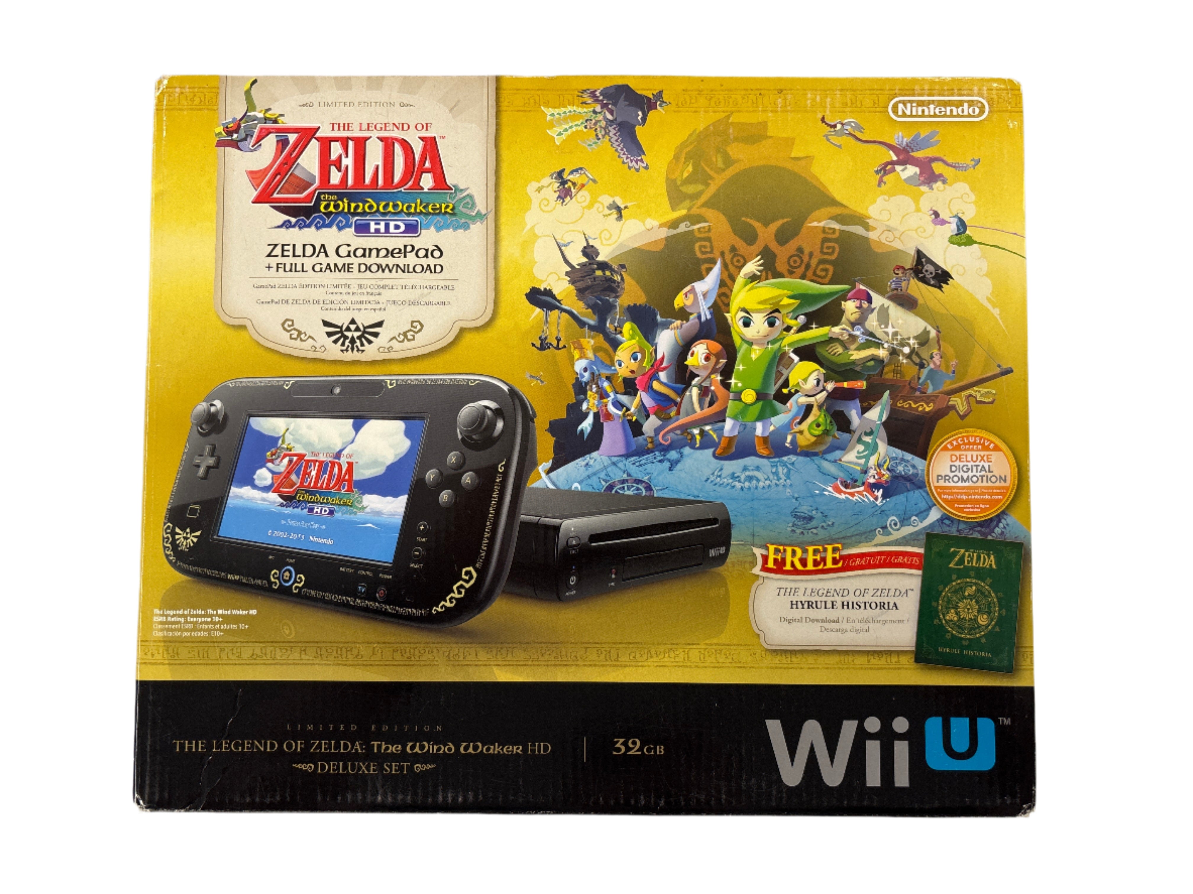 The Legend of Zelda: The Wind Waker HD Deluxe Set for Wii U - Complete Box & Inserts (No Console Included) | Perfect for Collectors & Nintendo Fans