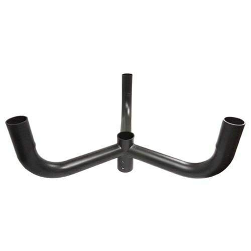 120 Degree Round Triple Bullhorn Tenon Adapter for 3 Fixtures - Compatible with LED Street Lights, Parking Lot Lights & Outdoor Area Lighting