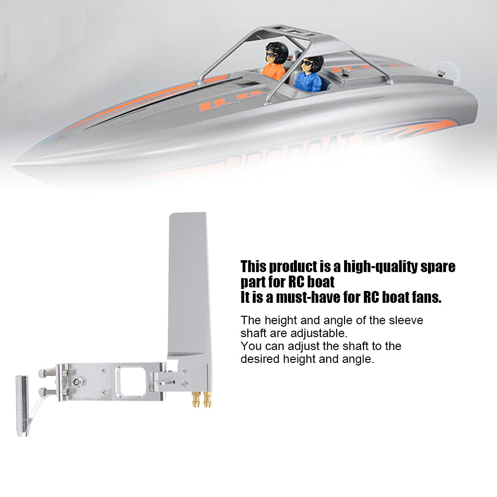 Wosune RC Boat Replacement Parts, Lightweight Silver RC Boat Rudder, Self-Lubricating Anti-Corrosion Shaft Sleeve for DIY RC Boat Toys - Perfect for Kids' RC Boat Repair & Remote Control Boat Hobby Projects
