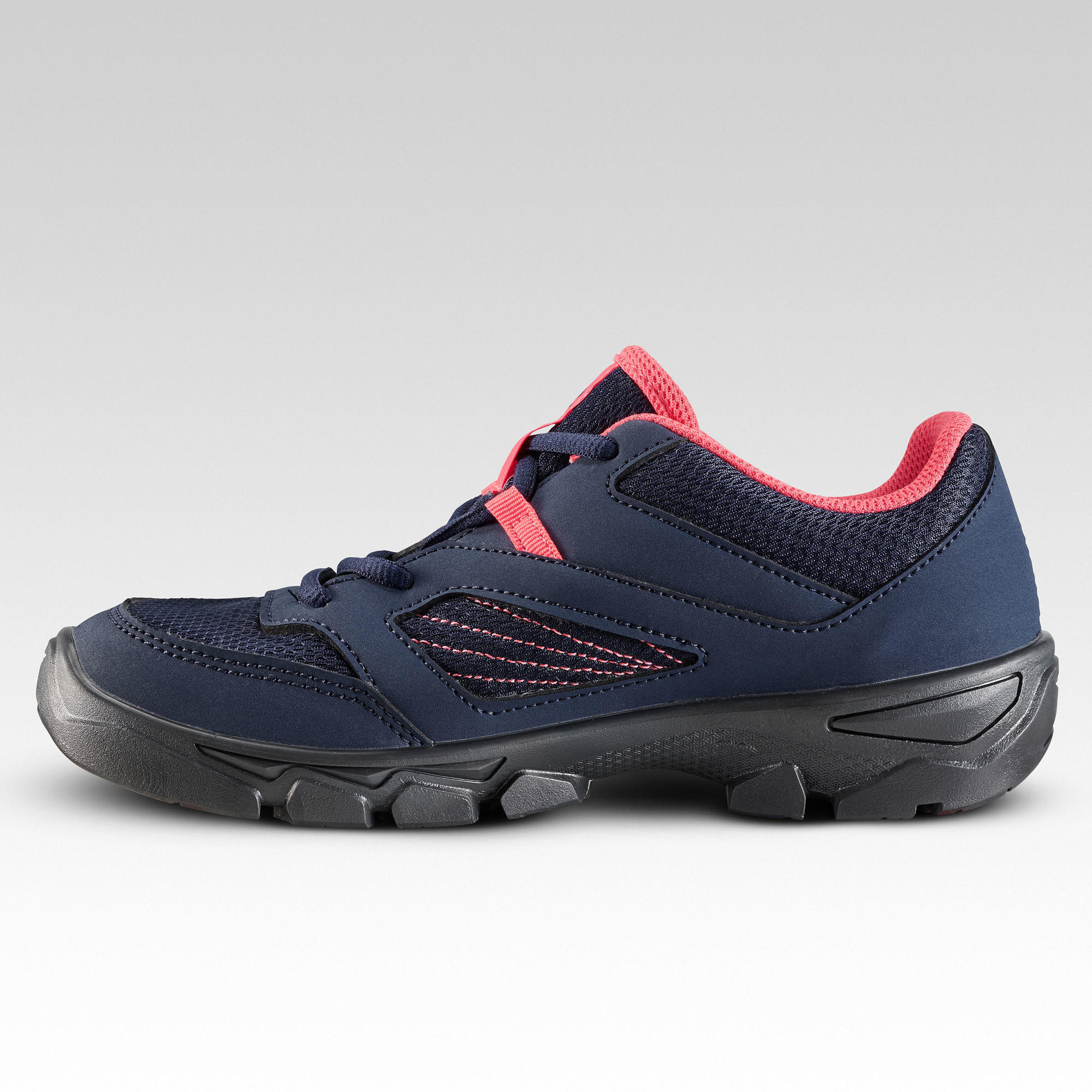 Quechua NH100 Kids' Hiking Shoes - Lightweight Waterproof Outdoor Footwear for Boys & Girls - Perfect for Trail Walking, Camping, and Mountain Adventures