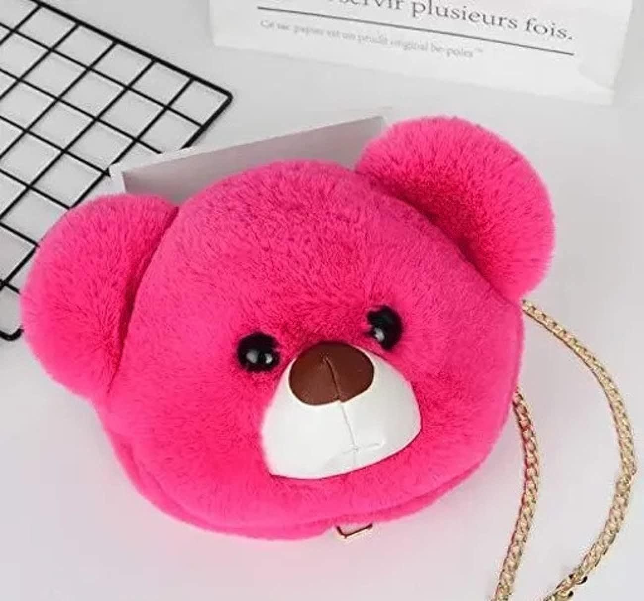 Adorable Teddy Bear Sling Bag for Girls - Cute Crossbody Shoulder Purse (Multicolor) | Perfect for School, Travel & Everyday Use | Pack of 1