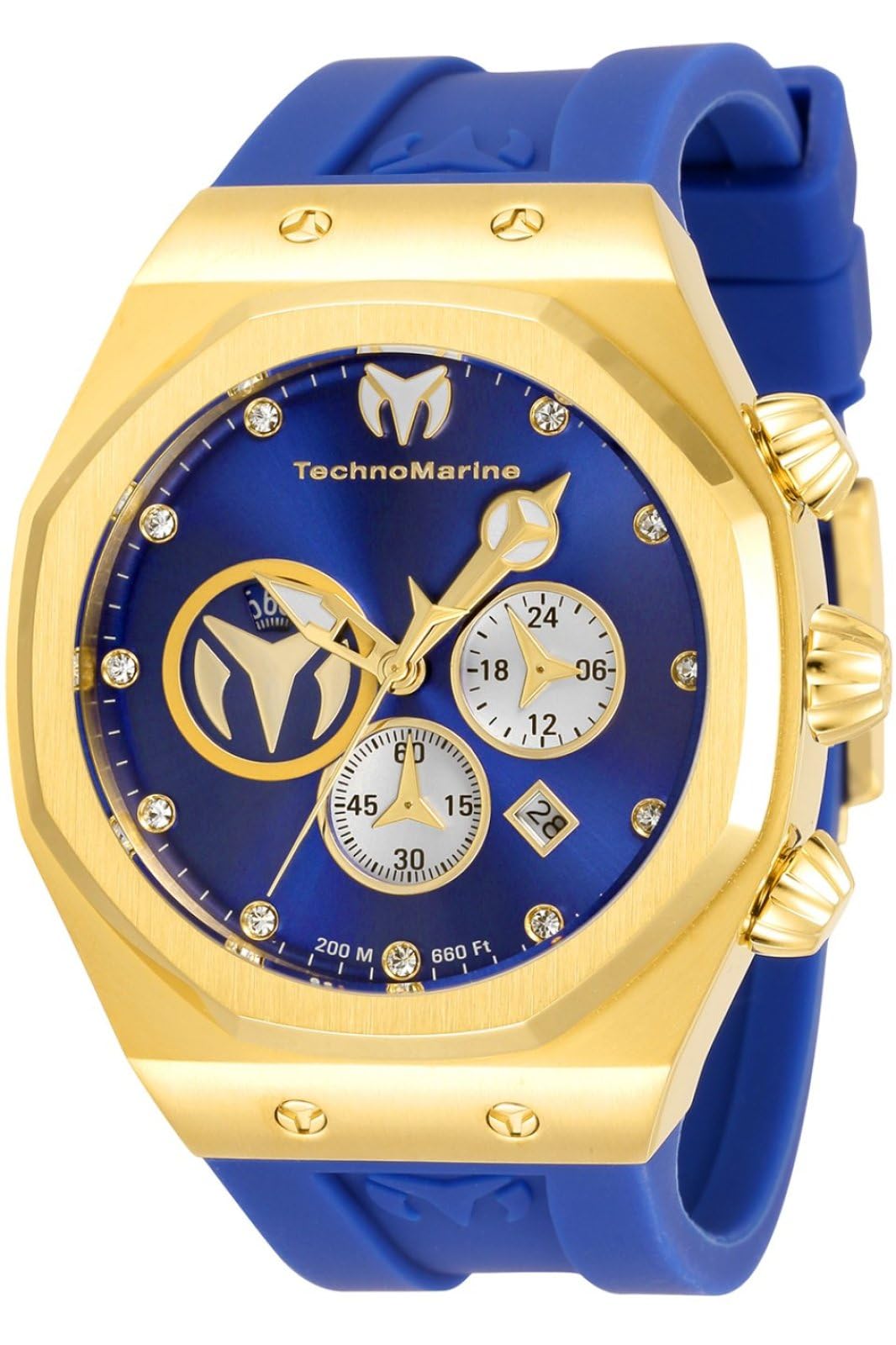 Technomarine Men's Reef Sun TM-520003 Quartz Watch - Waterproof Durable Stainless Steel Wristwatch for Swimming, Diving & Outdoor Activities