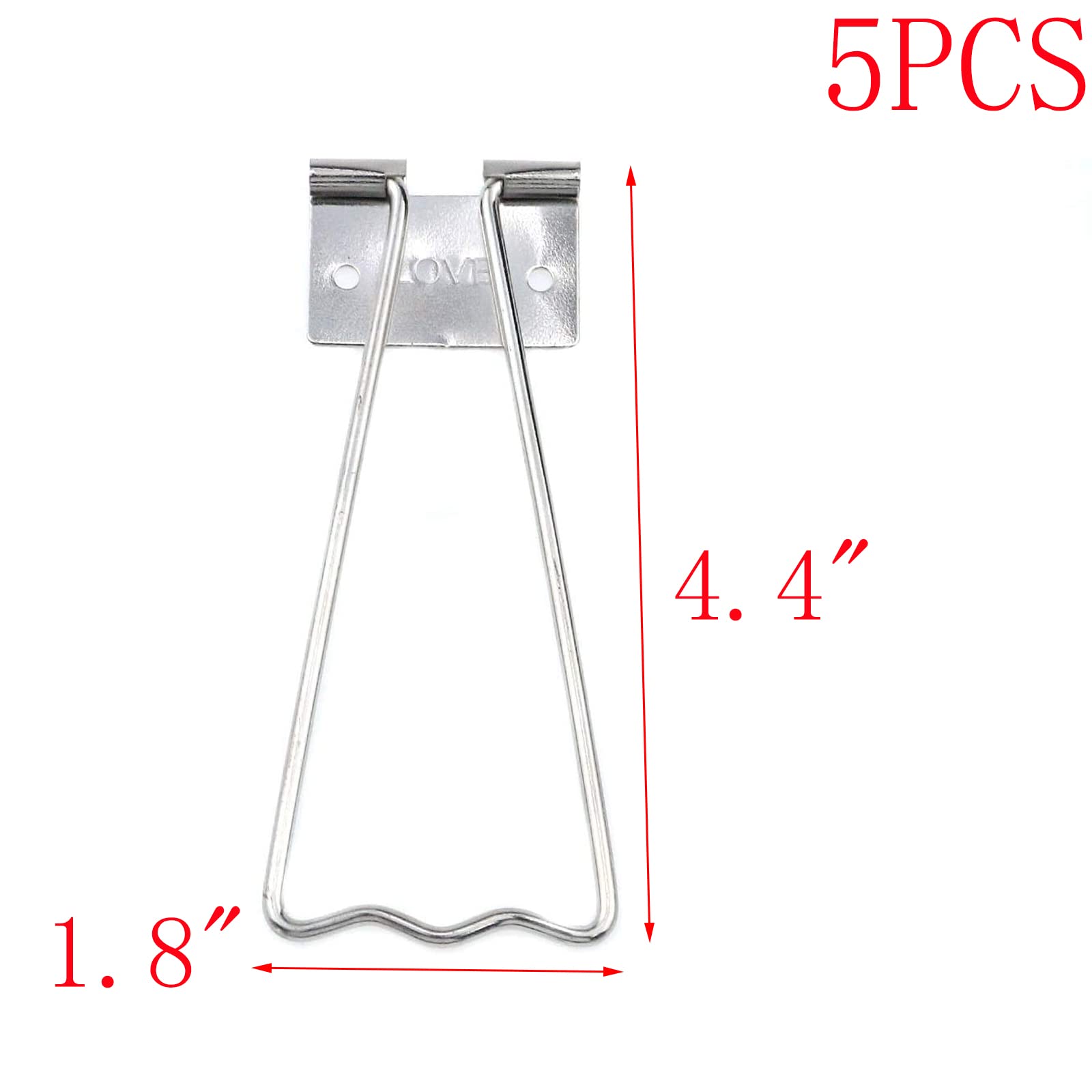 MY MIRONEY 5-Pack Silver Tone Easel Back Stand with Screws for Picture Frames, Wall Art, Photo Display - Perfect for Home Decor, Gallery Exhibits & Office Displays
