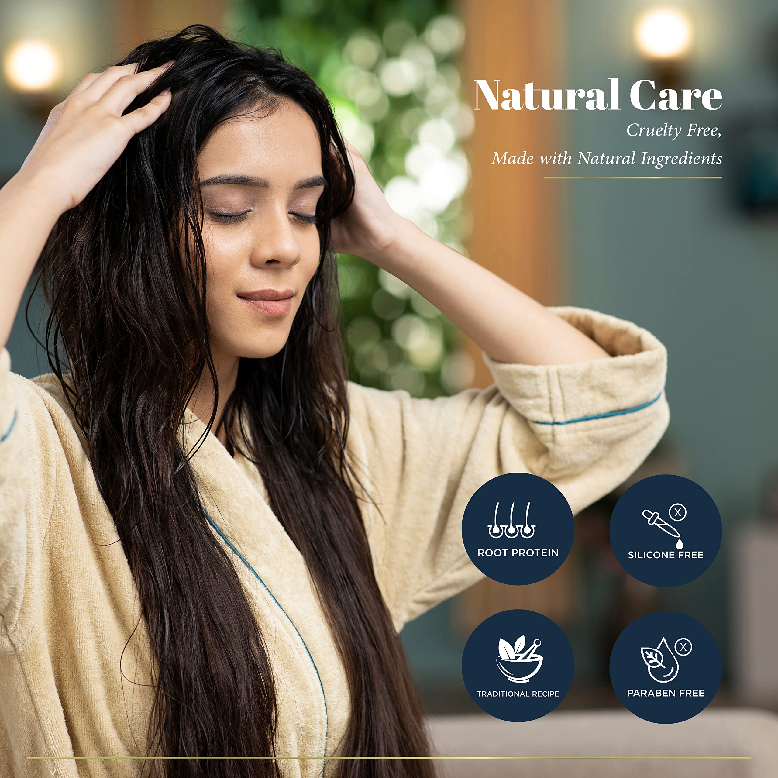 M2M 5-in-1 Hair Oil with Natural Ingredients | Vegan Lightweight Non-Sticky Hair Treatment (200ml) - Perfect for Dry, Damaged Hair & Daily Nourishment